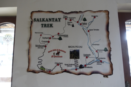 Route of the Salkantay trek