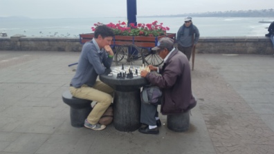 Playing chess against a local