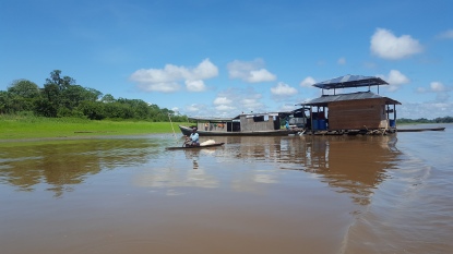 Daily life of fishermen on the Amazon